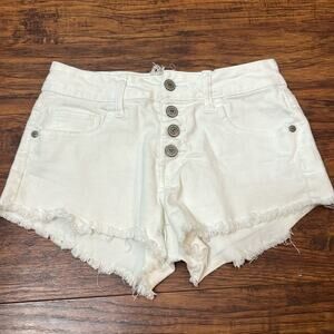 Altar’d State White Button Fly Shorts size small